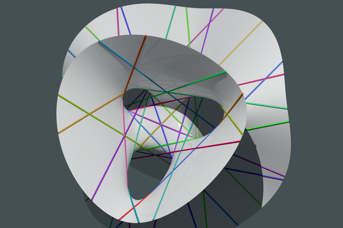 Cubic surface with 27 lines